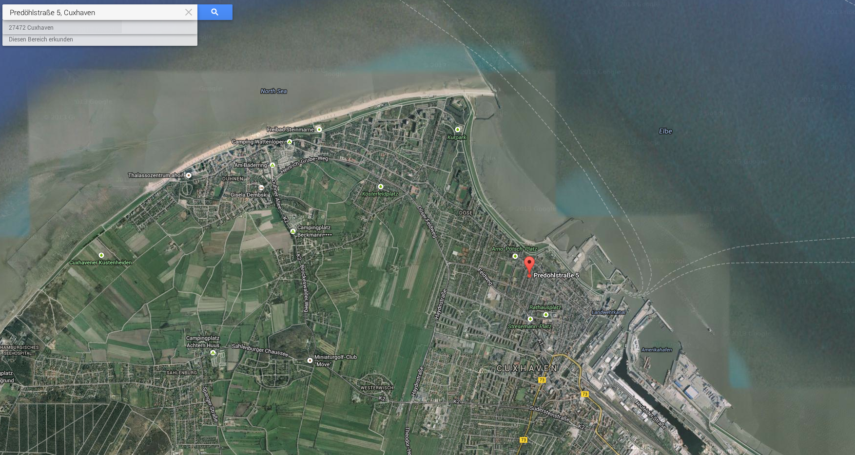 Cuxhaven an der Nordsee und Elbe